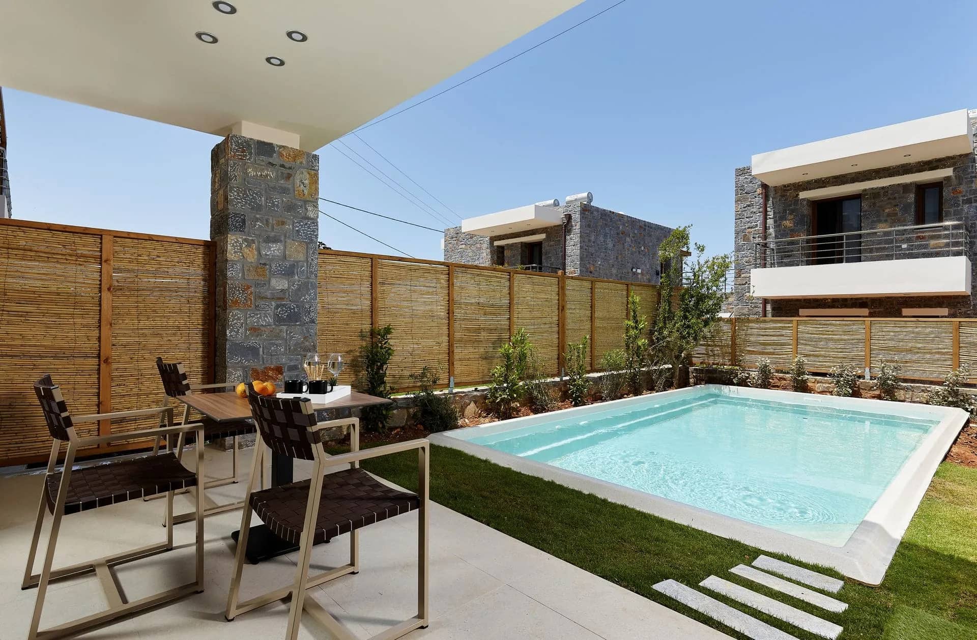 One bedroom suite with its private pool and garden view